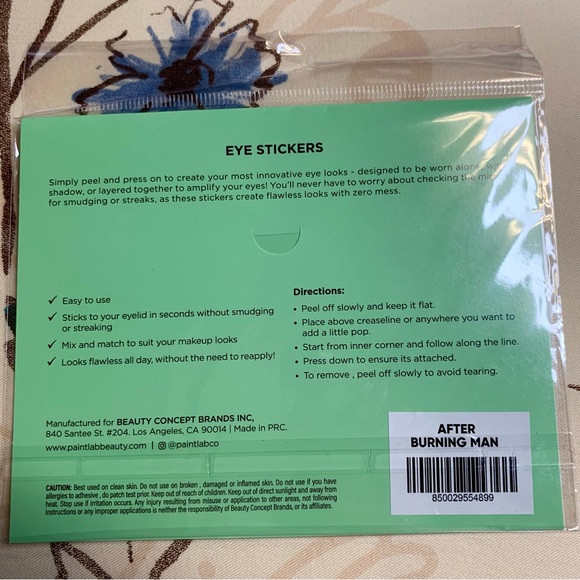 💜 PaintLab After Burning Man Eye Stickers NWT - Picture 10 of 10